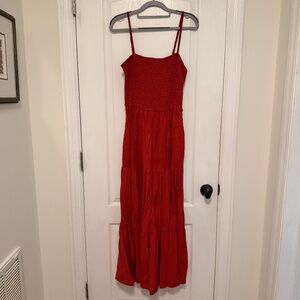 Burnt Orange Maxi Dress